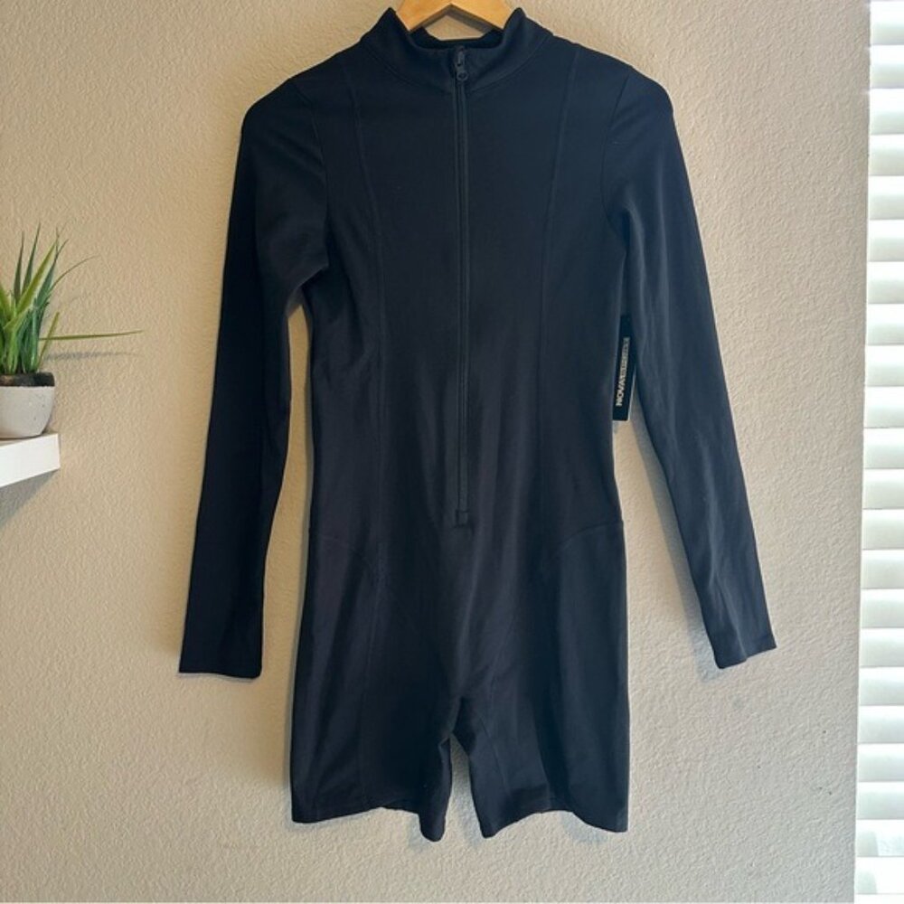 Fashion Nova Black Trail Trek Super Soft Active Romper Size Large – Athleisure - Picture 3 of 10
